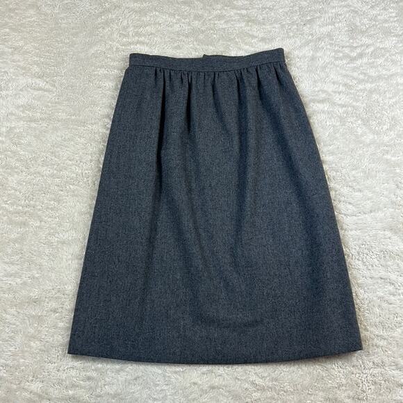 Handmade by Barbara grey a line midi skirt, size small or xs - Picture 1 of 7